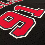 1998 BULLS RODMAN #91 Black Retro Top Quality Hot Pressing NBA Jersey