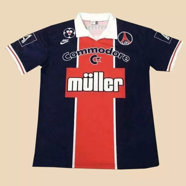 1991-1992 PSG Paris Home Retro Soccer Jersey