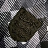 1990 England Away Black Retro Soccer Jersey