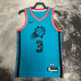 SUNS Paul #3 Blue Top Quality Hot Pressing NBA Jersey