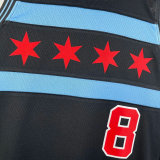 2019 BULLS LAVINE #8 Black City Edition Top Quality Hot Pressing NBA Retro Jersey