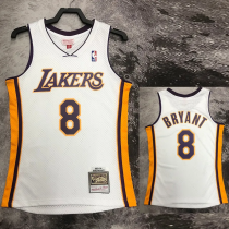 2003-04 LAKERS BRYANT #8 White Retro Top Quality Hot Pressing NBA Jersey 2003-04 LAKERS BRYANT #8 White Retro Top Quality Hot Pressing NBA Jersey