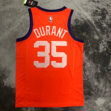 SUNS DURANT #35 Orange Top Quality Hot Pressing NBA Jersey(Trapeze Edition)