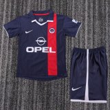 2001-2002 PSG Home Retro Kids Soccer Jersey