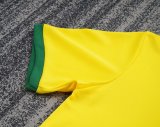 1970 Brazil Home Retro Kids Soccer Jersey