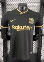 20-21 BAR Away Black Player Version Soccer Jersey