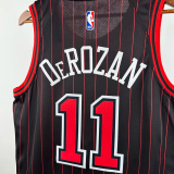 25-26 BULLS DEROZAN #11 Black Top Quality Hot Pressing NBA Jersey (Trapeze Edition) 飞人版