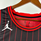 25-26 BULLS DEROZAN #11 Black Top Quality Hot Pressing NBA Jersey (Trapeze Edition) 飞人版