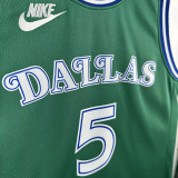 25-26 Dallas Mavericks RUSSELL #5 Green Retro Top Quality Hot Pressing NBA Jersey