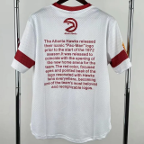 2026 Hawks White Retro High Quality Casual T-Shirt #MN
