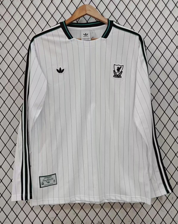 25-26 LIV White Casual Edition Long Sleeve Training Shirts