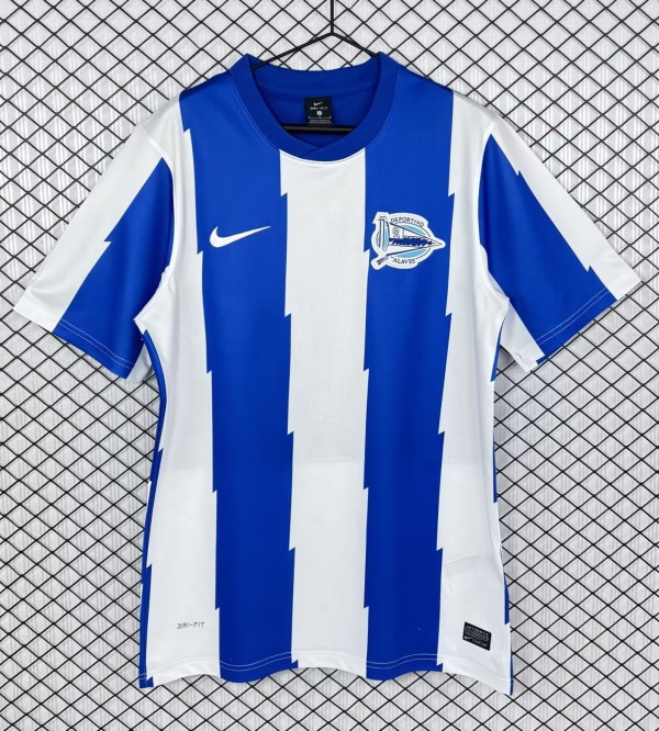 2011-2012 Alaves Home Retro Soccer Jersey