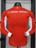 25-26 Bayern Home Special Edition Font Long Sleeve Player Version Soccer Jersey (长袖球员印特别版字体)