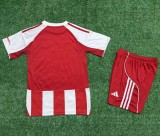 25-26 Olympiacos Home Kids Soccer Jersey
