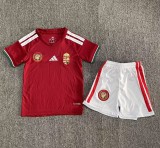 25-26 Hungary Home Kids Soccer Jersey