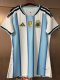 2026 World Cup Argentina Home Women Fans Soccer Jersey (女)