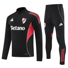 25-26 River Plate High Quality Half Pull Tracksuit