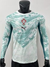 2026 Portugal Away Long Sleeve Player Version Soccer Jersey (长袖球员)