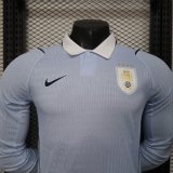 2026 World Cup Uruguay Home Long sleeves Player Version Soccer Jersey*长袖球员