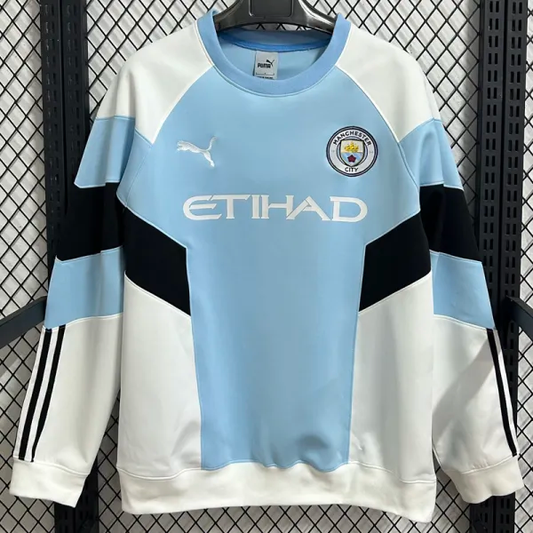 2026 Man City Blue white Hoodie (无帽卫衣)