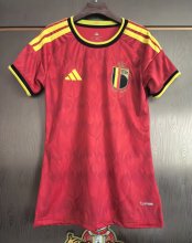 2026 World Cup Belgium Home Women Fans Soccer Jersey (女)