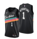 25-26 SA Spurs WEMBANYAMA #1 Black City Edition Top Quality Hot Pressing NBA Jersey (V领）