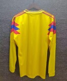 1990 Colombia Long Sleeve Retro Soccer Jersey