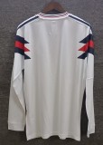1990 England Home Retro Long Sleeve Soccer Jersey