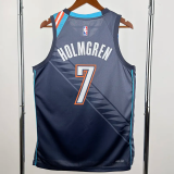 25-26 OKC Thunder HOLMGREN #7 Gray City Edition Top Quality Hot Pressing NBA Jersey