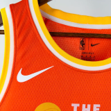 25-26 Cleveland Cavaliers HARDEN #1 Orange City Edition Top Quality Hot Pressing NBA Jersey