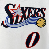 25-26 76ERS MAXEY #0 White Top Quality Hot Pressing NBA Jersey (V领)