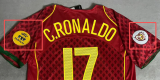 2004 Portugal Home Retro Soccer Jersey