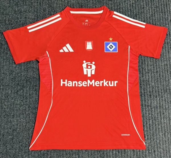 26-27 Hamburger Red Special Edition Fans Soccer Jersey