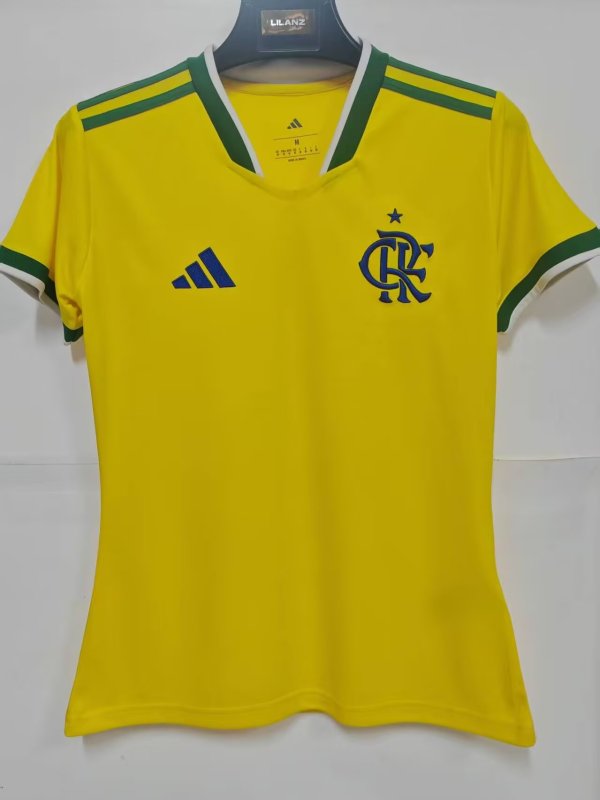 26-27 Flamengo Yellow Special Edition Women Fans Soccer Jersey (女)