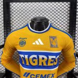 26-27 Tigres UANL Home Long Sleeve Player Version Soccer Jersey*长袖球员