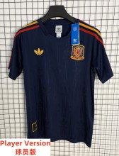 26-27 Spain Blue Player Version Training Shirts