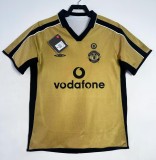 2001-2002 Man Utd 100th Anniversary Double Sided Retro Soccer Jersey *双面