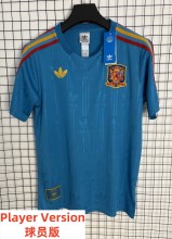 26-27 Spain Blue Player Version Training Shirts