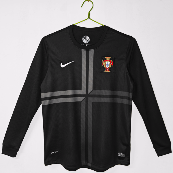 2012 Portugal Third Long Sleeve Retro Soccer Jersey