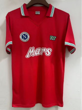 1988-1989 Napoli Third Red Retro Soccer Jersey