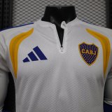 26-27 Boca Juniors White Long Sleeve Player Version Soccer Jersey*长袖球员