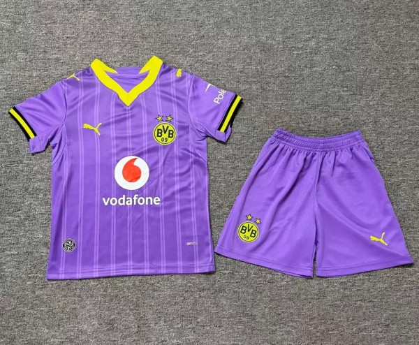 26-27 Dortmund Third Kids Soccer Jersey