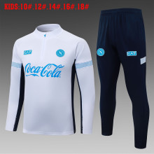 26-27 Napoli High Quality Kids Half Pull Tracksuit