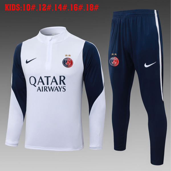 26-27 PSG High Quality Kids Half Pull Tracksuit