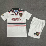 1998-1999 Man Utd Away Retro Kids Soccer Jersey