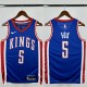 24-25 Kings FOX #5 Blue City Edition Top Quality Hot Pressing NBA Jersey