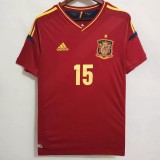 2012 Spain Home Retro Soccer Jersey