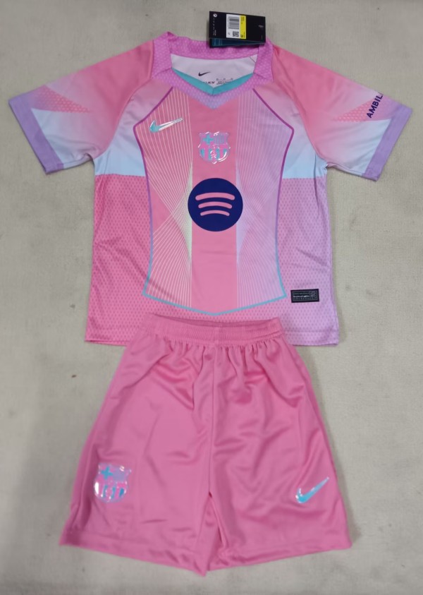 25-26 BAR Pink Special Edition Kids Soccer Jersey
