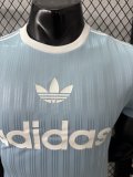 2025 AD Casual Light Blue Player Version Training shirts *三叶草