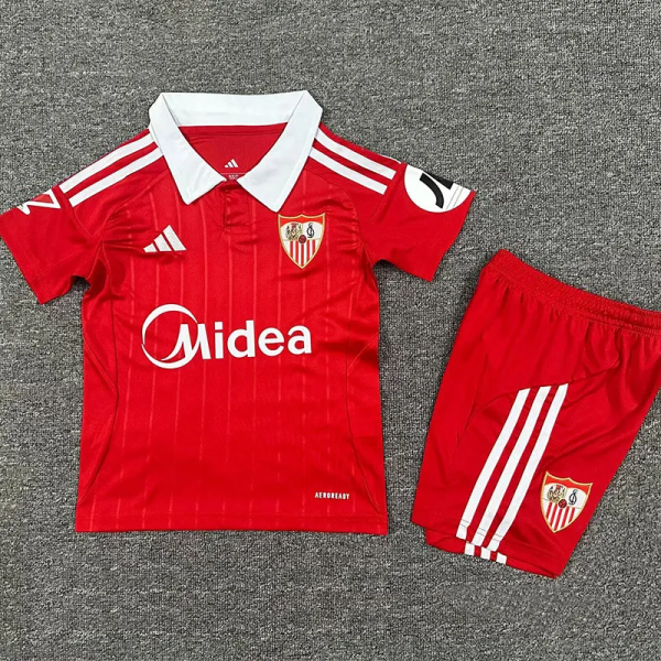 25-26 Sevilla Away Kids Soccer Jersey